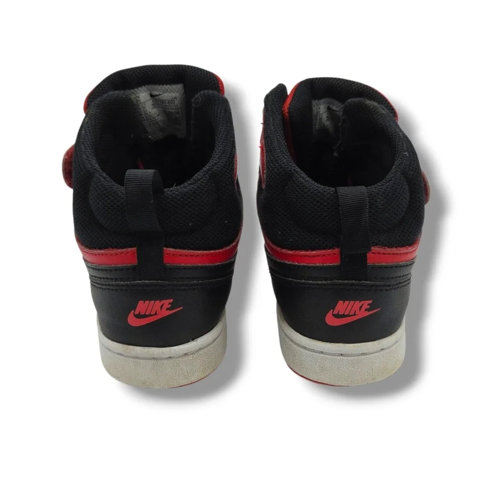 Nike Court Borough Mid 2 Sneakers PS Youth 3 Black University Red CD7783-602‎